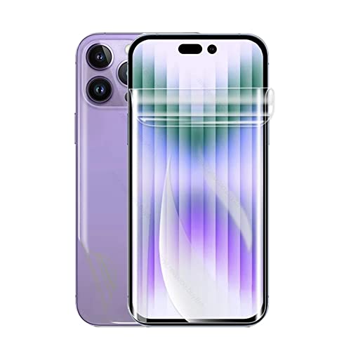 CUFEREDU 2pcs flexibler vorderer Bildschirmschutz für iPhone 14 6.1“ 2022 3D Hydrogel Folie transparentes TPU film Fingerabdruck entsperrt nicht gehärtetes Glas von CUFEREDU