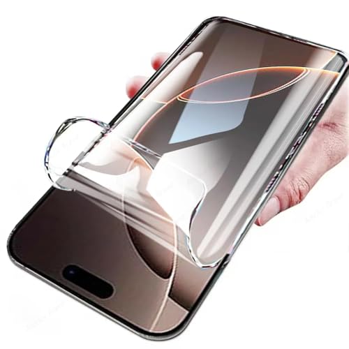 CUFEREDU 2pcs flexibler vorderer Bildschirmschutz für iPhone 16 Pro 5G 6.3inch 3D Hydrogel Folie transparentes TPU film explosionsgeschützt nicht gehärtetes Glas von CUFEREDU