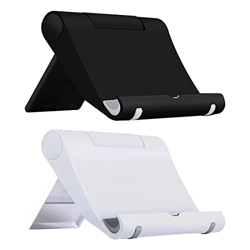 CUHZA 2er-Pack Schwarz und Wei Faltbarer Schreibtisch Handyhalter Stnder mit Multi-Angle Verstellung und Stabiler Halterung fr 4 bis 7,5 Zoll Smartphones und Mini-Tablets CUHZA 2er-Pack Schwarz und Wei Faltbarer Schreibtisch Handyhalter Stnder mit Multi-Angle Verstellung und Stabiler Halterung fr 4 bis 7,5 Zoll Smartphones und Mini-Tablets von CUHZA