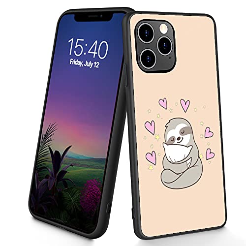 Kompatibel mit iPhone 11 Pro Max, dünne, weiche TPU-Silikon-Schutzhülle, stoßfest, rutschfest, für Apple iPhone 11 Pro Max 6,5 Zoll (2019), süßes Faultier von CUISHAN