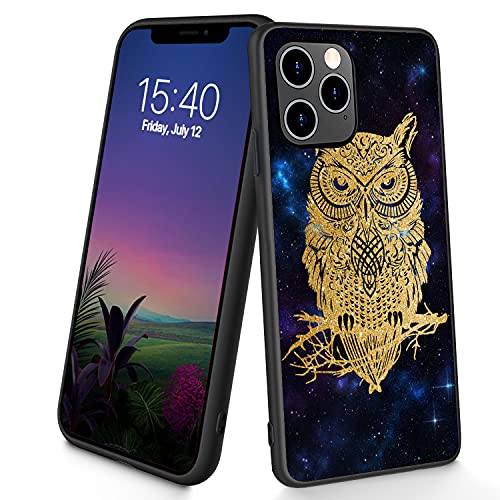 Kompatibel mit iPhone 12 Pro Max, dünne, weiche TPU-Silikon-Schutzhülle, stoßfest, rutschfest, für Apple iPhone 12 Pro Max 6,7 Zoll (2020), (Sterneneule) von CUISHAN