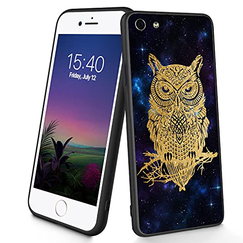 Kompatibel mit iPhone SE 2020/7/8, dünne, weiche TPU-Silikon-Schutzhülle, stoßfest, rutschfest, für Apple iPhone SE 2020/7/8, 11,9 cm (4,7 Zoll), Sterneneule von CUISHAN