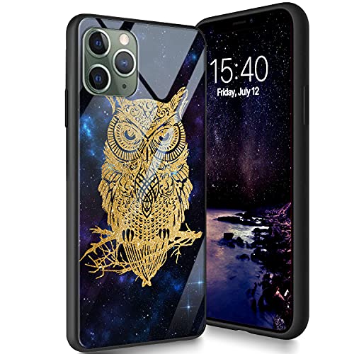 Schutzhülle aus gehärtetem Glas für iPhone 13 Pro, weiches Silikon, TPU-Stoßdämpfer, kratzfest, kompatibel mit Apple iPhone 13 Pro 6,1 Zoll (2021), Sterneneule von CUISHAN