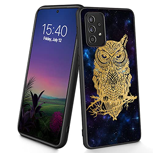 Schutzhülle für Samsung Galaxy A72 4G/5G, dünn, weich, TPU-Silikon, stoßfest, rutschfest, für Samsung Galaxy A72 17 cm (6,7 Zoll) (2021), (Sterneneule) von CUISHAN