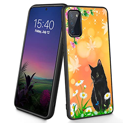 Schutzhülle für Samsung Galaxy S20, dünn, weich, TPU-Silikon, stoßfest, rutschfest, für Samsung Galaxy S20 15,7 cm (6,2 Zoll), schwarze Katze von CUISHAN