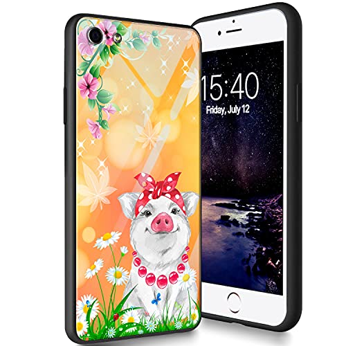 iPhone 7/8/SE 2020 Hülle, iPhone 7/8/SE 2020 Hülle, Weiche TPU Silikon Hülle [Kratzfest] Kompatibel mit Apple iPhone 7/8/SE 2020 4,7 Zoll, Süßes Schwein von CUISHAN