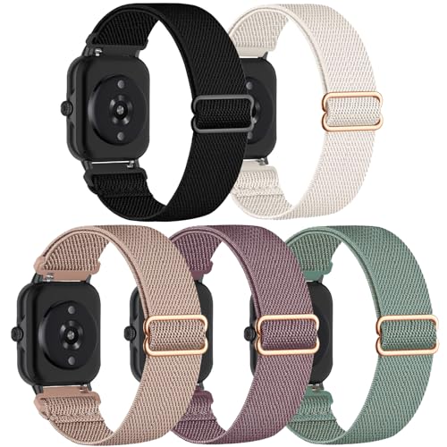 CUNUJIX 5 Stück Elastisch Nylon Armband Ersatz für Amazfit Active 2/GTR Mini/GTS 4 Mini/GTS 4/GTS 3/GTS 2e/GTS 2/GTS, Dehnbare Loop Gewebe Ersatzband für Amazfit Bip/Bip U Pro/Bip 3 Pro CUNUJIX 5 Stück Elastisch Nylon Armband Ersatz für Amazfit Active 2/GTR Mini/GTS 4 Mini/GTS 4/GTS 3/GTS 2e/GTS 2/GTS, Dehnbare Loop Gewebe Ersatzband für Amazfit Bip/Bip U Pro/Bip 3 Pro von CUNUJIX
