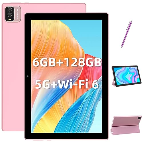 CUPEISI 2024 2-in-1 Tablet, 10 Zoll Android 11 Tablets mit Hülle Film Stylus, 6 GB RAM + 128 GB ROM 1,8 GHz Quad Core, 1280 x 800 IPS HD Touchscreen, 8 MP Dual-Kamera, Spiele, WLAN, BT Tableta PC von CUPEISI