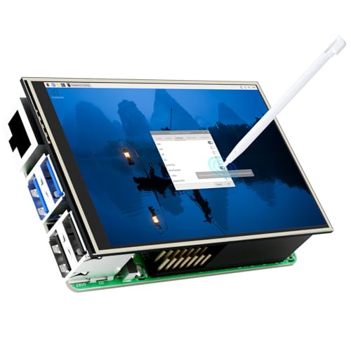 3.5 Zoll Touchscreen für Raspberry Pi 5, 480 x 320 Pixel 60 FPS Mini Monitor mit Stylus und Mini-Lüfter für Raspberry Pi 3/4/5 3.5 Zoll Touchscreen für Raspberry Pi 5, 480 x 320 Pixel 60 FPS Mini Monitor mit Stylus und Mini-Lüfter für Raspberry Pi 3/4/5 von CUQI