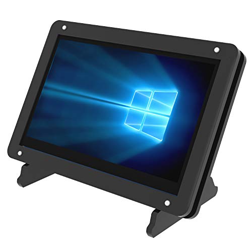 5 Zoll kapazitiver Touchscreen für Raspberry Pi 4-800x480 Pixel HD HDMI Display Touchscreen tragbarer Monitor mit Halterung (Unterstützung Pi 5, Pi 4 & Pi 3 B +, Windows) von CUQI