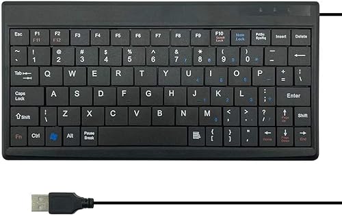 CUQI USB Mini Keyboard, DIY Experiment Mini Keyboard Gaming, USB-Schnittstelle für TV Box, Windows PC, Raspberry Pi, Windows 10/8/7,(Schwarz) von CUQI