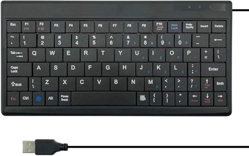 CUQI USB Mini Keyboard, DIY Experiment Mini Keyboard Gaming, USB-Schnittstelle für TV Box, Windows PC, Raspberry Pi, Windows 10/8/7,(Schwarz) von CUQI