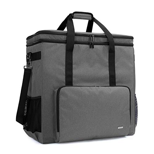 CURMIO Doppelschichte Tragetasche für PC Computer, Desktop-Computer-Reisetasche für PC-Gehäuse, Tastatur, Kabel und Maus, ideal für Gamer/Multimedia/Office/Büro, (NUR MIT Tasche), Grau von CURMIO