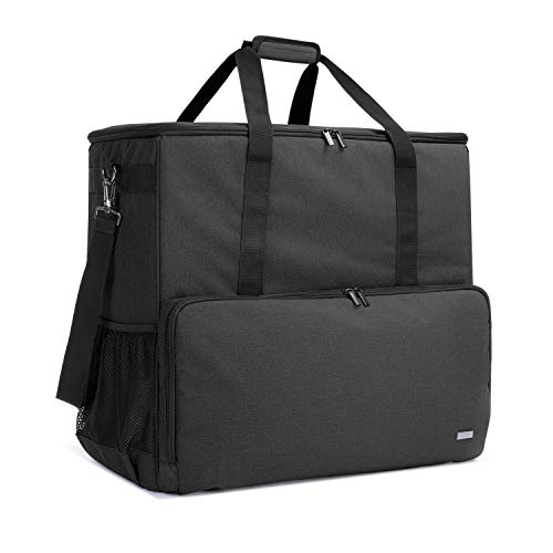 CURMIO Reisetasche für Desktop Computer, Tragetasche für Computer PC-Gehäuse, Tastatur, Kabel usw, PC Transport- & Aufbewahrungstasche für Gamer/Multimedia/Office/Büro, (NUR MIT Tasche), Schwarz von CURMIO