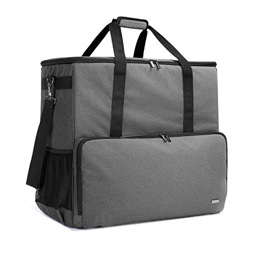 CURMIO Reisetasche für Desktop Computer, Tragetasche für Computer PC-Gehäuse, Tastatur, Kabel usw, PC Transport- & Aufbewahrungstasche für Gamer/Multimedia/Office/Büro, (NUR MIT Tasche), Grau von CURMIO