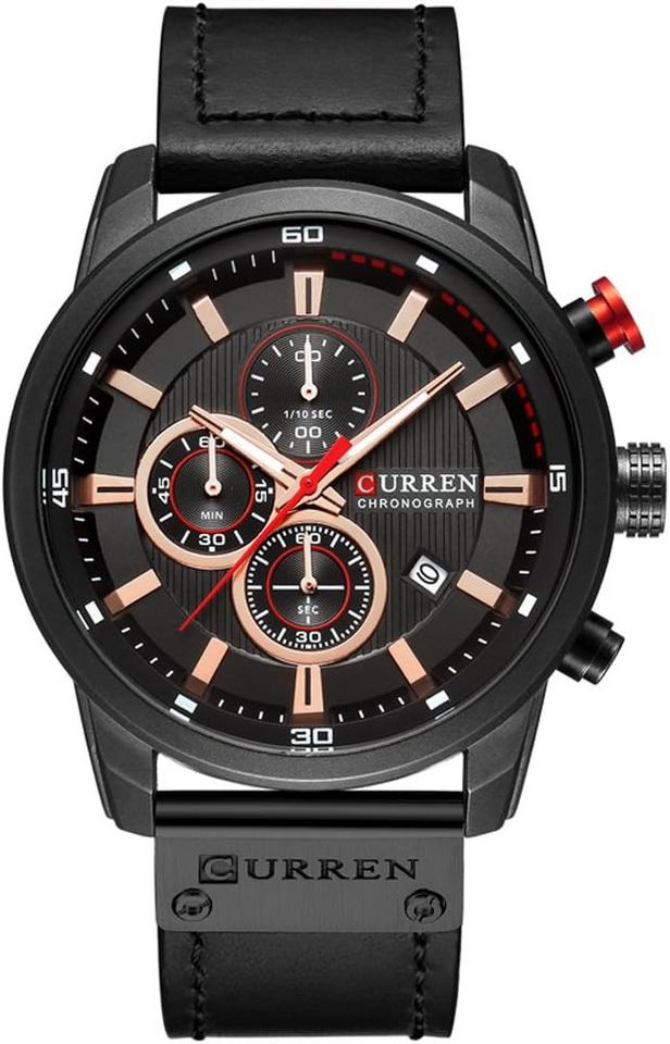 CURREN Stilvolles Design mit kleinem Zifferblatt und harmonischer Farbgebung Watch, Japanisches Quarzwerk sorgt Zeitanzeige auf mehreren Zifferblättern CURREN Stilvolles Design mit kleinem Zifferblatt und harmonischer Farbgebung Watch, Japanisches Quarzwerk sorgt Zeitanzeige auf mehreren Zifferblättern von CURREN