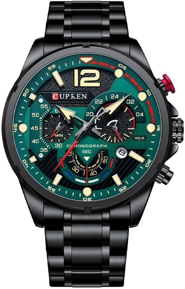 CURREN Zuverlässige Quarzwerk Präzise Quarz-Uhrwerk bietet exakte Zeitmessung Watch, mit Chronograph & Datum Die integrierte Stoppfunktion & Datumsanzeige CURREN Zuverlässige Quarzwerk Präzise Quarz-Uhrwerk bietet exakte Zeitmessung Watch, mit Chronograph & Datum Die integrierte Stoppfunktion & Datumsanzeige von CURREN