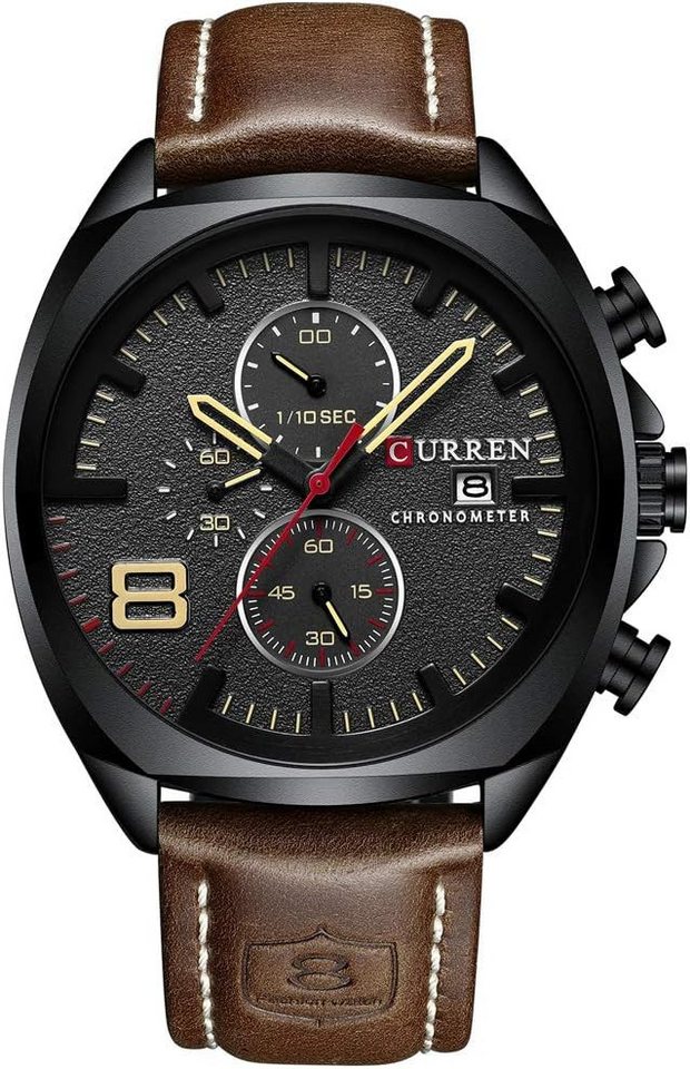 CURREN mit japanischem Quarzwerk für präzise Zeitmessung- elegantes Design Watch, Multifunktionale Herrenarmbanduhr mit Datumsanzeige CURREN mit japanischem Quarzwerk für präzise Zeitmessung- elegantes Design Watch, Multifunktionale Herrenarmbanduhr mit Datumsanzeige von CURREN