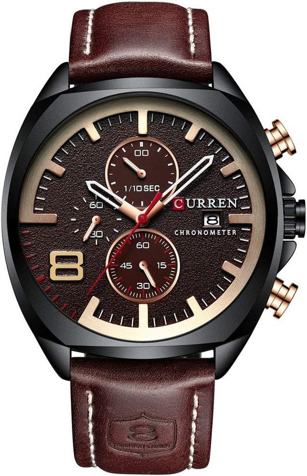 CURREN mit japanischem Quarzwerk für präzise Zeitmessung- elegantes Design Watch, Wasserdichte Quarzuhr für Männer mit Kalenderfunktion CURREN mit japanischem Quarzwerk für präzise Zeitmessung- elegantes Design Watch, Wasserdichte Quarzuhr für Männer mit Kalenderfunktion von CURREN