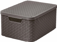 Curver Korb mit Deckel Rattan Style M dunkelgrau Curver Korb mit Deckel Rattan Style M dunkelgrau von CURVER/KETER
