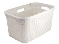 Curver Style 3253920708007, 45 L, Rechteckig, Rattan, Weiß, 592 mm, 380 mm von CURVER