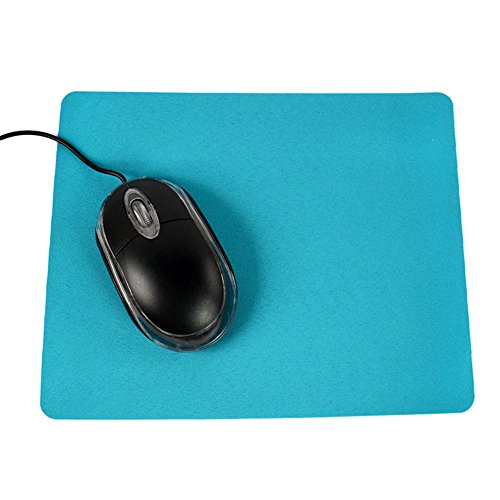 CUSROS 21,5 X 17,5 cm Mauspad Mauspad Mousepad, Gaming PC Laptop Mauspad Anti-Rutsch-Vollfarb-Rechteckmatte Blau Einheitsgröße von CUSROS