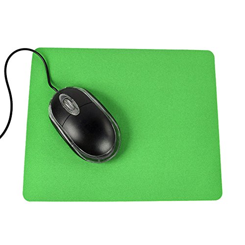 CUSROS 21,5 X 17,5 cm Mauspad Mauspad Mousepad, Gaming PC Laptop Mauspad Anti-Rutsch-Vollfarb-Rechteckmatte Grün Einheitsgröße von CUSROS