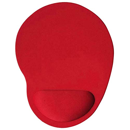 CUSROS Home Office Anti-Rutsch-Mauspad Mauspad Mousepad, Comfort Solid Color Game Mauspadmatte Mit Handgelenkstütze rot Einheitsgröße von CUSROS