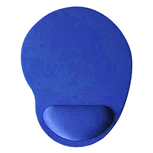 CUSROS Home Office Mauspad Mausmatte Mousepad, Einfarbige Anti-Rutsch-Gaming-Mauspad-Mäusematte Mit Handgelenkstütze Blau Einheitsgröße von CUSROS