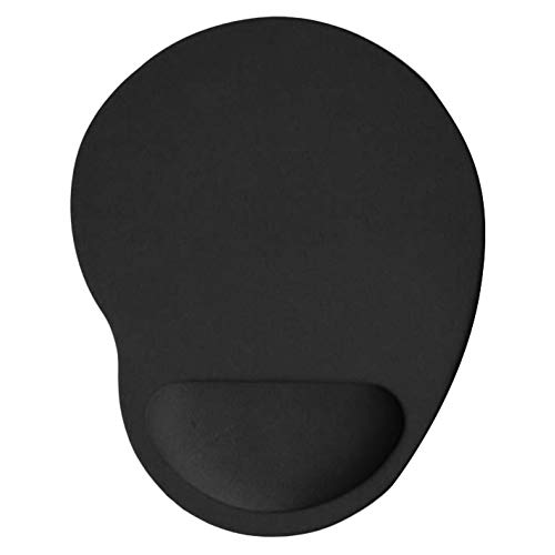 CUSROS Home Office Mauspad Mausmatte Mousepad, Einfarbige Anti-Rutsch-Gaming-Mauspad-Mäusematte Mit Handgelenkstütze Schwarz Einheitsgröße von CUSROS