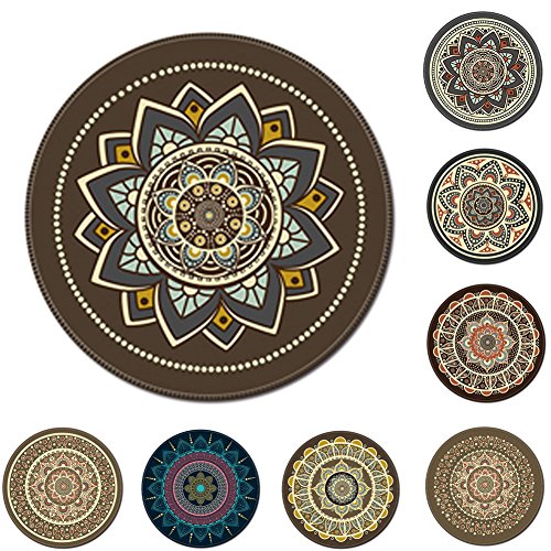 CUSROS Vintage Böhmische Runde Mauspad Mausmatte Mousepad, Computer 3D-Spiel Teppich Mauspad Matte Anti-Rutsch-Mousepad 36# Einheitsgröße CUSROS Vintage Böhmische Runde Mauspad Mausmatte Mousepad, Computer 3D-Spiel Teppich Mauspad Matte Anti-Rutsch-Mousepad 36# Einheitsgröße von CUSROS