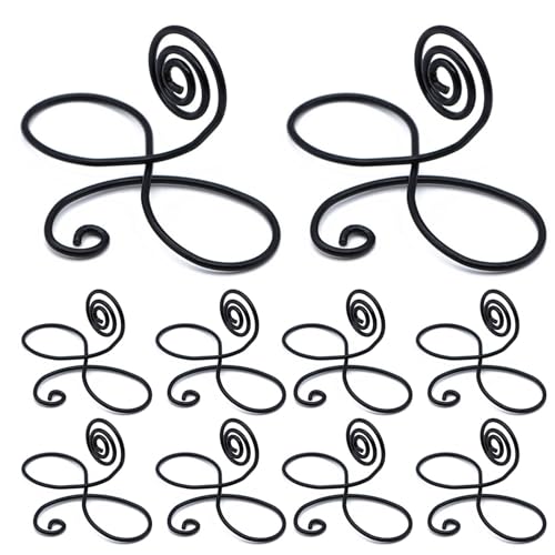 Spielkartenhalter 10 Stück Notizenhalter Seerose Figur 8 Form Tischkartenhalter Stabile Metall Memo Clips für Hochzeiten Partys Figur 8 Kartenhalter Schwarz A Spielkartenhalter 10 Stück Notizenhalter Seerose Figur 8 Form Tischkartenhalter Stabile Metall Memo Clips für Hochzeiten Partys Figur 8 Kartenhalter Schwarz A von CUSROS