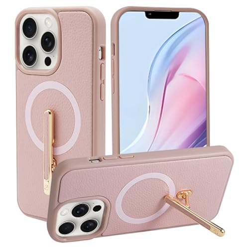 CUSTYPE Schutzhülle für iPhone 13 Pro Max 6,7 Zoll mit Ständer, schlanke Lederhülle mit 2-Wege-Kickständer, kompatibel mit MagSafe, Schutzhülle mit Magnetfunktion für Frauen, Rosa CUSTYPE Schutzhülle für iPhone 13 Pro Max 6,7 Zoll mit Ständer, schlanke Lederhülle mit 2-Wege-Kickständer, kompatibel mit MagSafe, Schutzhülle mit Magnetfunktion für Frauen, Rosa von CUSTYPE