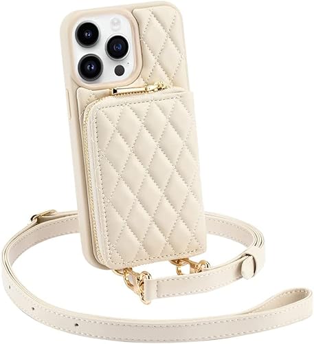 CUSTYPE für iPhone 13 Pro Max Hülle mit Band, Handyhülle für iPhone 13 Pro Max mit Kartenfach, Geldbörse Hülle aus Mikrofaserleder, Handykette Hülle für Apple iPhone 13 Pro Max Beige 6,7” CUSTYPE für iPhone 13 Pro Max Hülle mit Band, Handyhülle für iPhone 13 Pro Max mit Kartenfach, Geldbörse Hülle aus Mikrofaserleder, Handykette Hülle für Apple iPhone 13 Pro Max Beige 6,7” von CUSTYPE