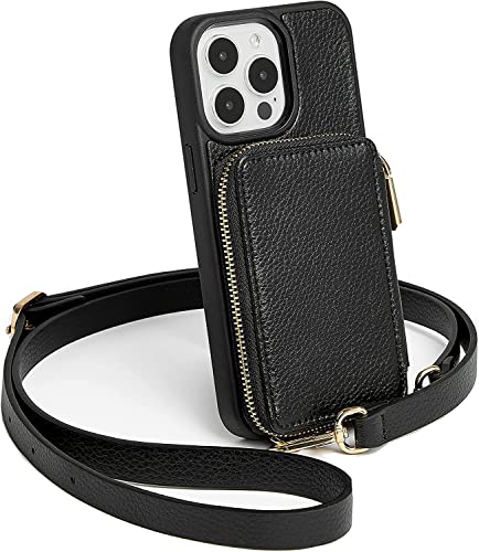 CUSTYPE Für iPhone 14 Pro Max Hülle Leder Handyhülle Für iPhone 14 Pro Max Hülle mit Band und Kartenfach, Handykette Hülle Für Apple iPhone 14 Pro Max Schwarz 6,7” CUSTYPE Für iPhone 14 Pro Max Hülle Leder Handyhülle Für iPhone 14 Pro Max Hülle mit Band und Kartenfach, Handykette Hülle Für Apple iPhone 14 Pro Max Schwarz 6,7” von CUSTYPE
