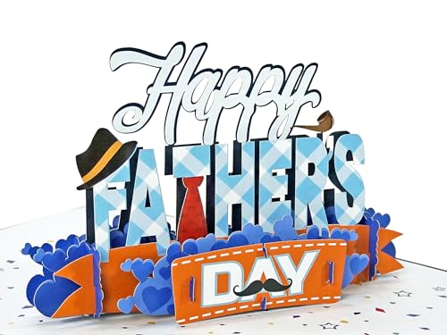CUTPOPUP Alles gute zum Vatertag - Vatertag Karte, Geburtstagskarten für Männer, Geburtstagskarte Mann, Geburtstags-Pop-Up-Karte, 3D-Grußkarte, Schönen Vatertag (HPFD24) US8-SD209DE von CUT POPUP.COM