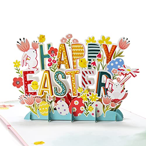 CUTPOPUP Osterkarten, Ostergrußkarten 3D, Geburtstagskarte, Muttertagskarte, Pop Up 3D Grußkarte (Happy Easter Text) US8-16DE von CUT POPUP.COM