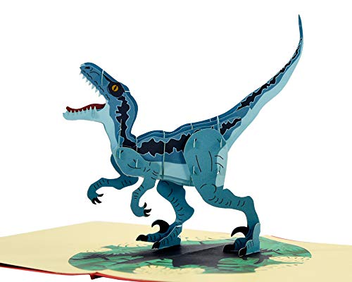 CUTPOPUP Raptor Dinosaurier Karte Pop Up, 3D Geburtstagskarte, Grußkarte Pop Up für Tochter, Sohn, Neffe, Tochter, Nichte, Kinder Halloween, Weihnachten, Neujahr CUTPOPUP Raptor Dinosaurier Karte Pop Up, 3D Geburtstagskarte, Grußkarte Pop Up für Tochter, Sohn, Neffe, Tochter, Nichte, Kinder Halloween, Weihnachten, Neujahr von CUT POPUP.COM