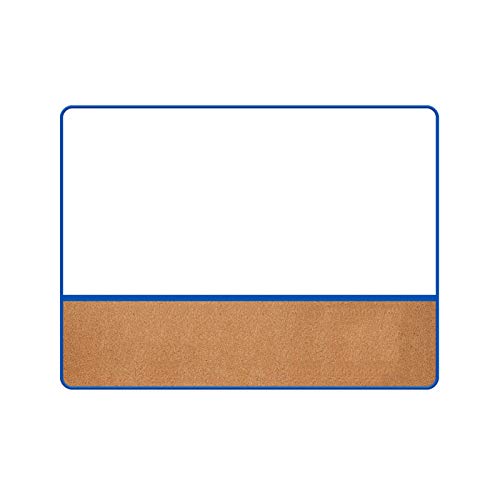 CUTPOIY Whiteboard Pinnwand, Korktafel, doppelseitig, wandmontiert, magnetisch, trocken abwischbar, für Zuhause, Schule, Büro, Klassenzimmer (Größe: 45 x 60 cm, Farbe: Schwarz) (Blau, 45 x 60 cm) von CUTPOIY