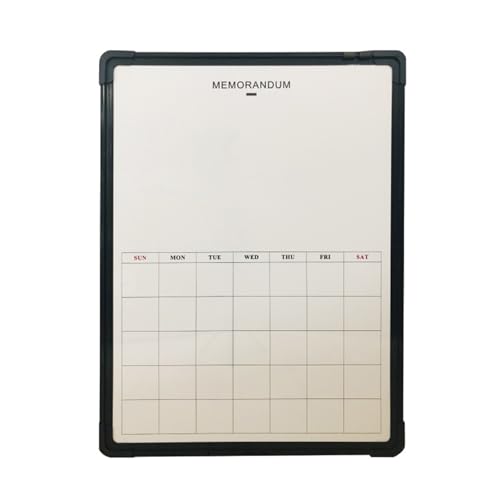 CUTPOIY Whiteboard für Monatsplanung, doppelseitig, schwarzer Rahmen aus Aluminiumlegierung, magnetisch, trocken abwischbar, für Zuhause, Büro, Reiseroutenplan, Nachricht, Memo (Größe: 45 x 60 cm) (60 von CUTPOIY