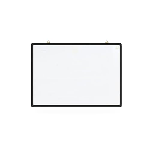CUTPOIY Whiteboard trocken abwischbar zum Aufhängen - Schreiben auf einer Seite, schwarzer Rahmen für Unterricht Ausbildung Gast Kalender Memo (Größe: 45 x 60 cm) (45 x 60 cm) von CUTPOIY