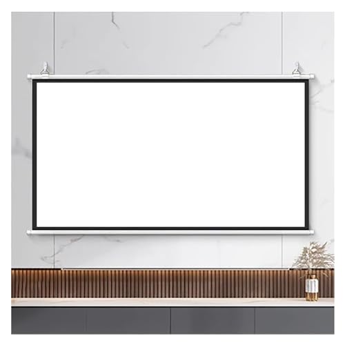 Projektionsleinwand, tragbar, 152,4 cm (60/72 Zoll) HD-Bildleinwand für Heimkinos, Familienparty, Büro, Meeting, Präsentationsbildschirm/Schule, Bildung, Klassenzimmer, Lernbildschirm/Ho, 4:7,6–152,4 von CUTPOIY