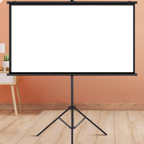 Projektor-Leinwand für den Innenbereich, mit Stativ-Ständer, tragbare mobile Projektionsleinwand für Zuhause, Büro, Hinterhof, Terrasse, leichte Tragetasche für Camping, Reisen, Party, Theater Projektor-Leinwand für den Innenbereich, mit Stativ-Ständer, tragbare mobile Projektionsleinwand für Zuhause, Büro, Hinterhof, Terrasse, leichte Tragetasche für Camping, Reisen, Party, Theater von CUTPOIY