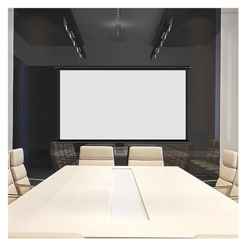 Projektor-Leinwand mit Ständer, 152,4 cm / 182,9 cm (60/72 Zoll), für Innen- und Außenbereich, tragbar, leicht, HD-Bildschirm, 4:3/16:9, für Kino, Reisen, Metting Präsentation, Hinterhof-Film, 4:7,6 von CUTPOIY
