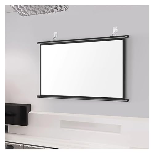 Projektor-Leinwand zum Herunterziehen, leicht zu transportieren, tragbar, 152,4 cm / 182,9 cm, Indoor-Kino/Familienfeier/Bildungs-Lerndisplay/Meeting-Präsentations-Präsentationsleinwand 4:3/16:9 für Projektor-Leinwand zum Herunterziehen, leicht zu transportieren, tragbar, 152,4 cm / 182,9 cm, Indoor-Kino/Familienfeier/Bildungs-Lerndisplay/Meeting-Präsentations-Präsentationsleinwand 4:3/16:9 für von CUTPOIY