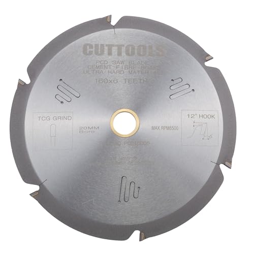 Sägeblatt für Zementfaserplatten mit Diamantspitze, 160 mm, 6T (für Festool TS55 Säge) von CUTTOOLS