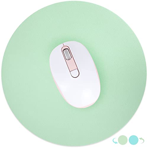 CUTTOW Mauspad Runde Office, Mauspad Gaming Mauspad PU Leder,Mousepad 250mm doppelte Farbefür, Wasserdichtes Rutschfestes Mousepad für PC, Computer und Laptop, Grün/Blau CUTTOW Mauspad Runde Office, Mauspad Gaming Mauspad PU Leder,Mousepad 250mm doppelte Farbefür, Wasserdichtes Rutschfestes Mousepad für PC, Computer und Laptop, Grün/Blau von CUTTOW