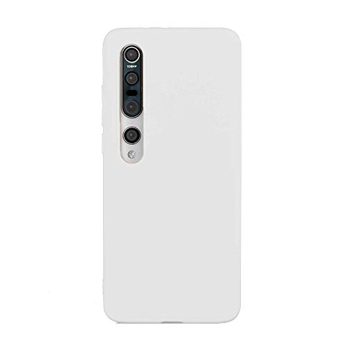 CUZZCASE Kompatibel mit Xiaomi Mi 10 Pro Hülle Case Silikon Schutzhülle Handyhülle,Outdoor Stoßfest Schutzhülle Schmaler Telefonschutz-Stoßfest-Weiß von CUZZCASE
