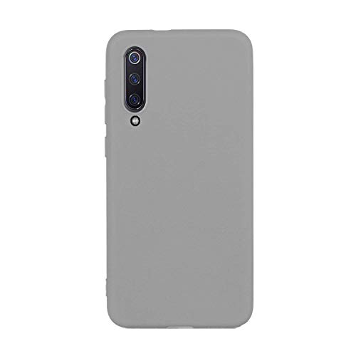 CUZZCASE Kompatibel mit Xiaomi Mi 9 SE Hülle Case Silikon Schutzhülle Handyhülle,Outdoor Stoßfest Schutzhülle Schmaler Telefonschutz-Stoßfest-Grau von CUZZCASE