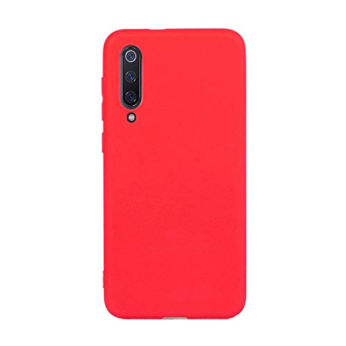 CUZZCASE Kompatibel mit Xiaomi Mi 9 SE Hülle Case Silikon Schutzhülle Handyhülle,Outdoor Stoßfest Schutzhülle Schmaler Telefonschutz-Stoßfest-Rot von CUZZCASE